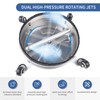 Biswing 14" Pressure Washer Surface Cleaner with 4 Wheels, Stainless