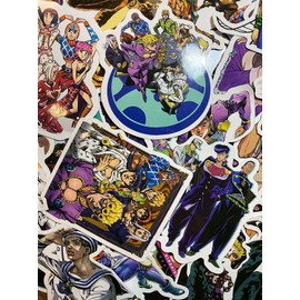 Anime 50 Stickers Calcomanías de Anime Variado Contra Agua: jujutsu kaisen, attack on titan, naruto, one piece, chainsaw man, etc…