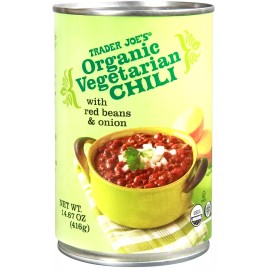 Trader Joe's 2 X Trader Joe's Organic Vegetarian Chili w/ Red Beans & Onion *SO GOOD!