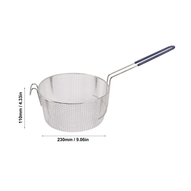 Frying Basket Stainless Steel Long Handle Reusable Rust Resistant Fry