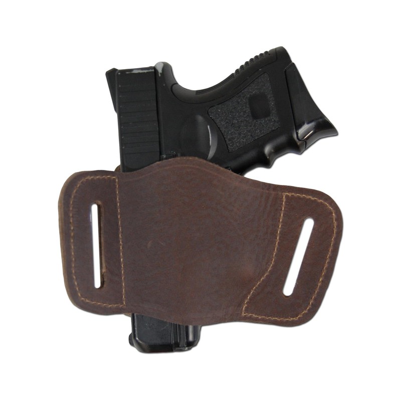 Barsony Brown Leather Quick Slide Holster for HK USP Compact