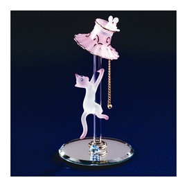 Glass Baron Cat with Lamp