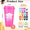 Pickmesh 24 Pack Graduation Gifts 2025 Graduation Plastic Coffee Cups