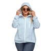 Avoogue Plus Size Womens Raincoat with Hood Dress Jackets For