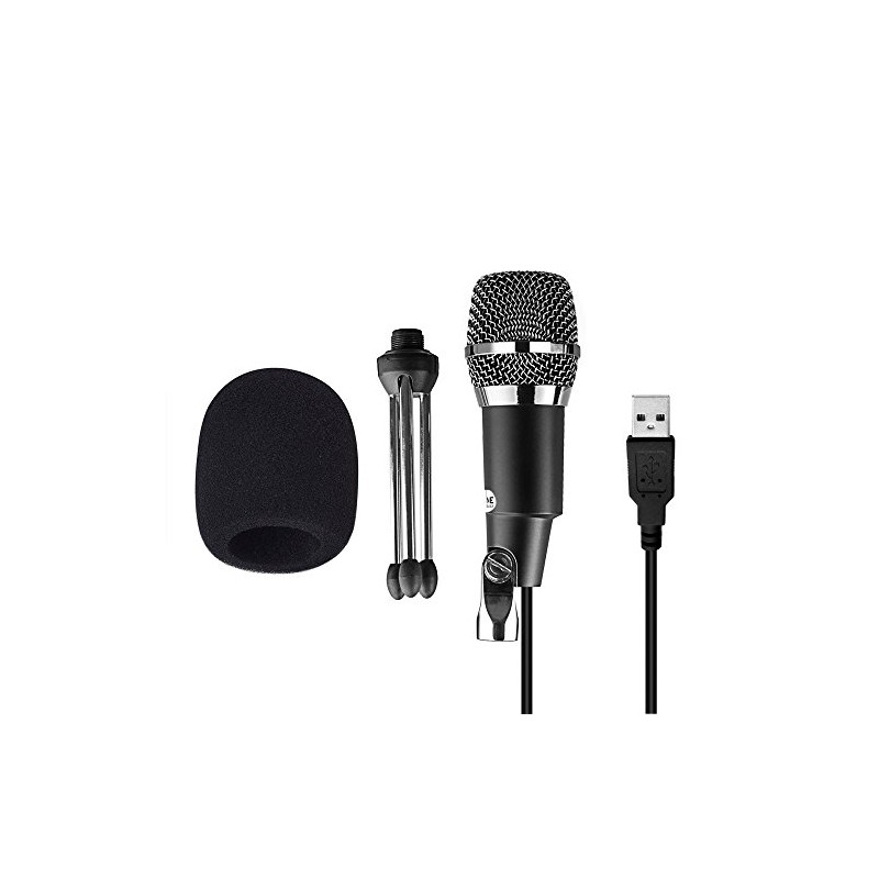 FIFINE micrófono USB, Plug y Play Home Studio micrófono de