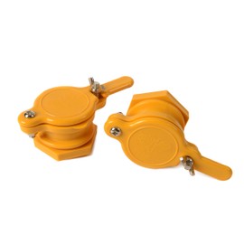 BeeCastle Pack of 2 Durable Honey Gate for Extractor,Honey Extractor Tap,Beekeeping Equipment (Yellow Light Color)