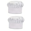 GIGGSKZE 2 Pack White Aprons Hat Set Chef Apron with