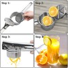 AIMALL Stainless Steel Potato Masher Fruit Press Potato Ricer, Easy