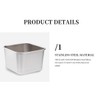 V-loude 【 6-piece Set 】 Stainless Steel leak-proof Snack Box
