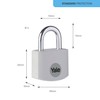 Yale - YE3B/25/112/1/GR Standard Security 25mm Aluminium Padlock - Grey