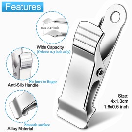 AVERZELLA 20 Pcs Small Metal Clips Spring Mini Clamps for Crafts/Hanging