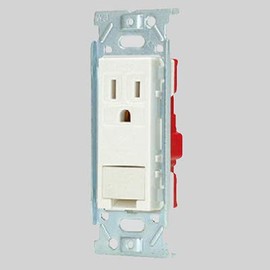 Jimbo Electric New Mild Bee Series JEC-BN-5GE PW 2PE 15A 125V Single Outlet with Embedded Ground Terminal Pure White