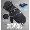 Tough Outdoors Waterproof Ski Mittens Men Women - Insulated Snowboarding
