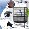 Daoeny Large Bird Cage Cover, Bird Cage Seed Catcher, Adjustable