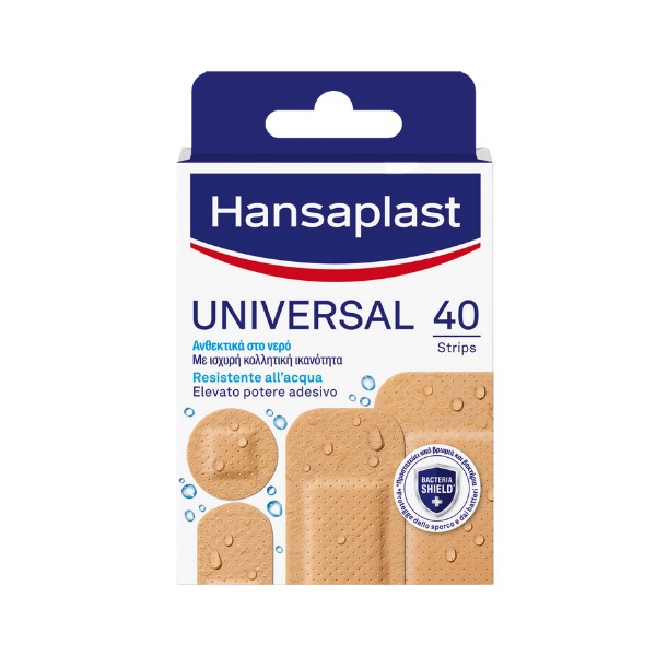 Hansaplast Universal Water Resistant Water Resistant 4 sizes 40 pcs
