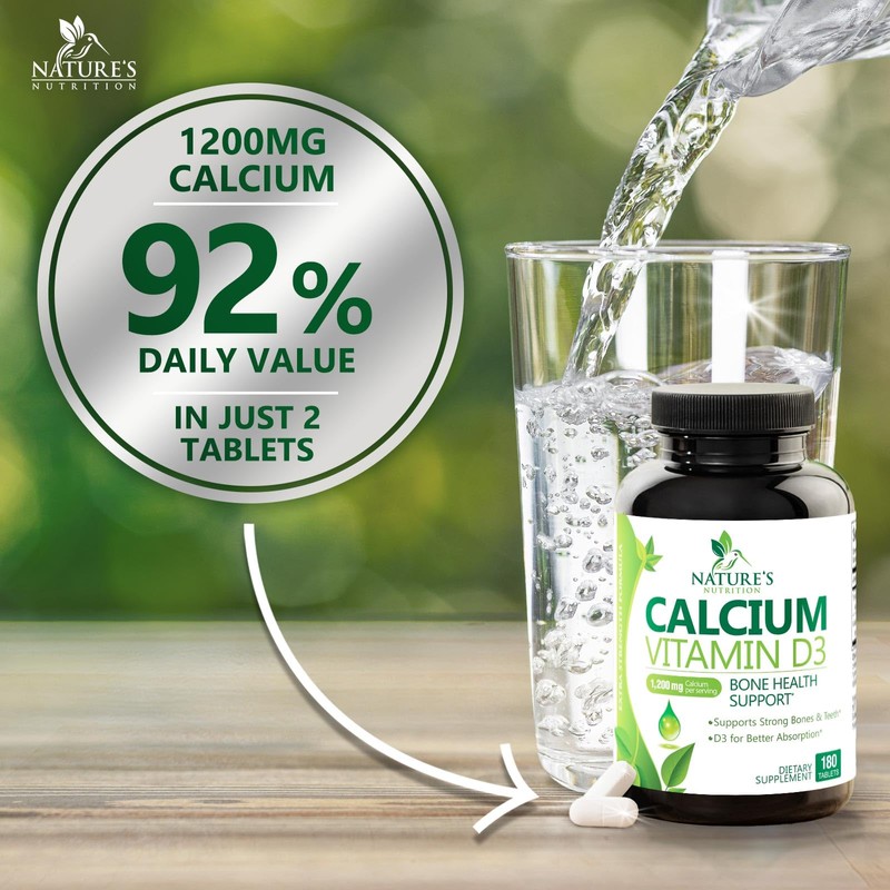 Calcium Supplement 1200 mg - with Vitamin D3 for Best