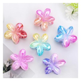 Wisafory Flower Hair Clips Set Large Claws Hair Clips Cute Hair Accessories Hair Claws Hair Styling Accessories for Women and Girls Thin, Thick, Curly Hair Set of 8