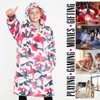 CityComfort Girls Oversized Blanket Hoodie Kids Fleece Fluffy Hoodies (Pink