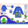 Puddle Play Little Boys Frog Rain Slicker Outwear Hooded -