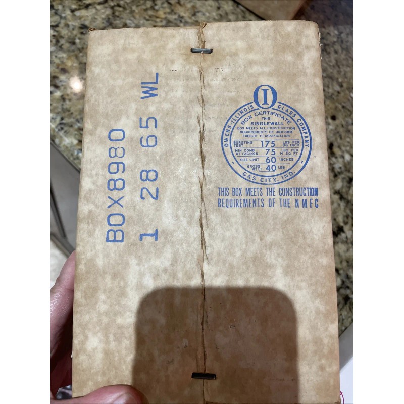 Libbey Vtg. RARE! NOS NIB! Libbey STARGLOW Cut Glassware 3