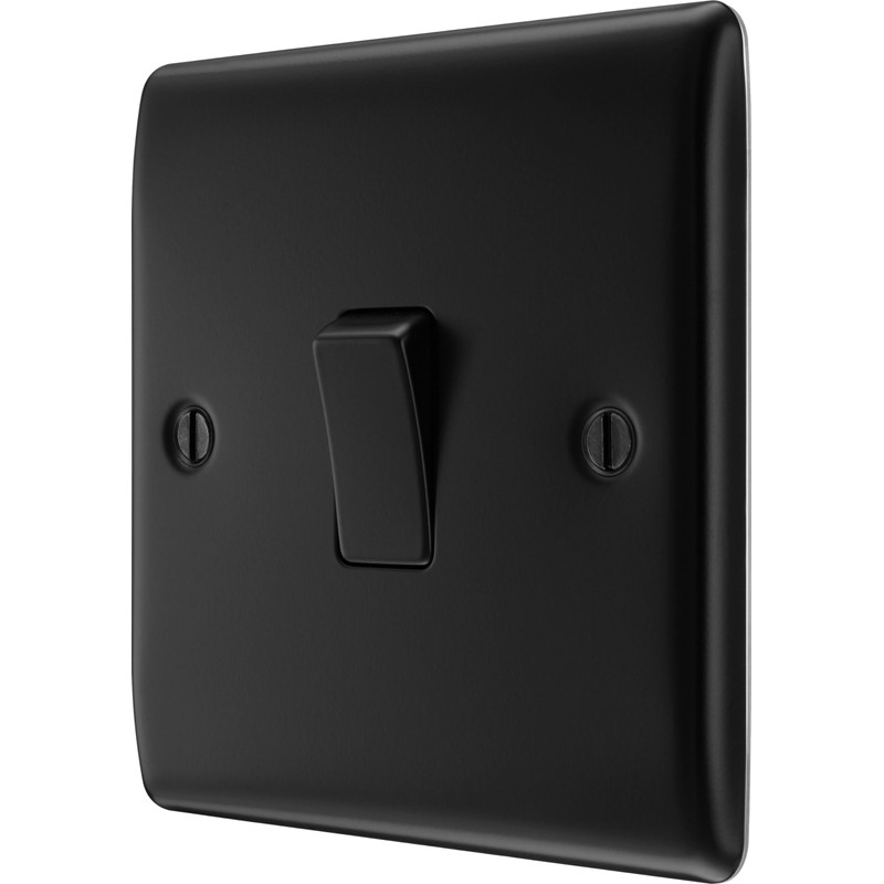 BG Electrical Nexus Metal Single Switch, 2 Way, 20A, 16AX,