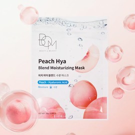 BOM Peach Hia Blend Moisture Mask (10 sheets) / 비오엠 피치 히아 블렌드 수분 마스크 (10매)