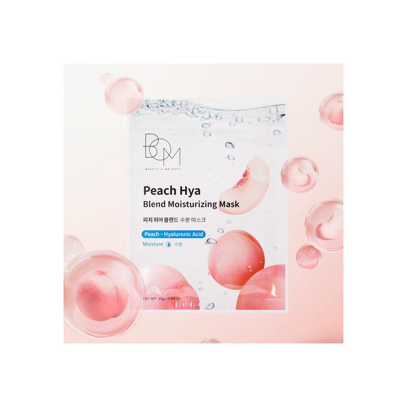 BOM Peach Hia Blend Moisture Mask (10 sheets) / 비오엠