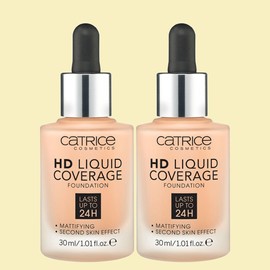 Anjumain Catrice HD Liquid Coverage Foundation 30ml, No. 030 Sand Beige, 2 pcs. / 캐트리스 HD 리퀴드 커버리지 파운데이션 30ml, 030호 샌드베이지, 2개