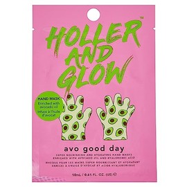 Holler and Glow Avo Good Day, Moisturising Printed Hand Masks