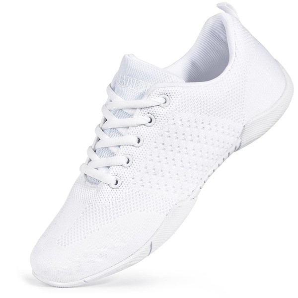 CADIDL Cheer Shoes Women White Cheerleading Shoes for Girls & Youth 8 (M) US