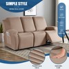 TAOCOCO Recliner Sofa Slipcover, 3 Pieces Polyester Fabric Stretch Sofa