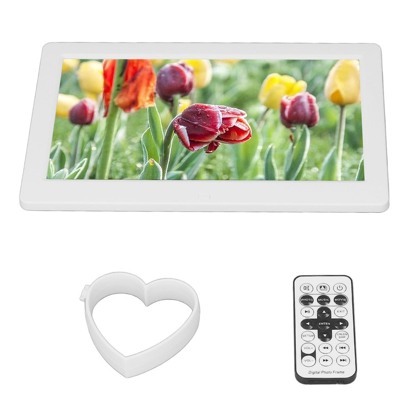 10 Inch Digital Picture Frame HD Intelligent Remote Control Video