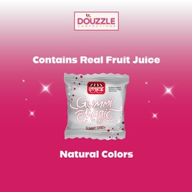 DOUzzle DOUzzle Passover Candy Treats, Gluten Free Gummi Magic, Fun Fruit (Pack of 1) Non Gebrokts Kosher for Passover Food Snacks - All Natural Colors, Contains Real Fruit Juice