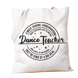 PXTIDY Dance Teacher Tote Bag Definition Gifts Dance Coach Dance Teacher Appreciation Gifts Dance Instructor Thank You Gift