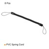 TOP-VIGOR 8Pcs Elastic Tether Lanyard, 6mm Dia x 120mm Retractable