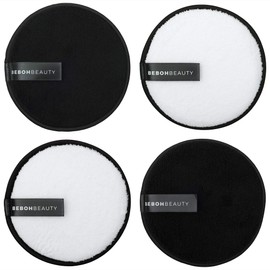 100% Reusable Makeup Eraser | 4 Pack Large Eco Friendly Microfiber Makeup Remover Pads for Face Makeup | Perfect for Chemical Free Removal of Eye Makeup Foundation Highlighter and Lipstick