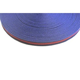 25mm Polyester Air Webbing Heavy Duty Strap For Backpacks Handles Bags Straps Dog Leads Collars (5 Metres, Navy/Burgundy)