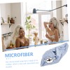 WOONEKY Hooded Hair Drying Towel Wrap Adult Microfibre Quick Dry