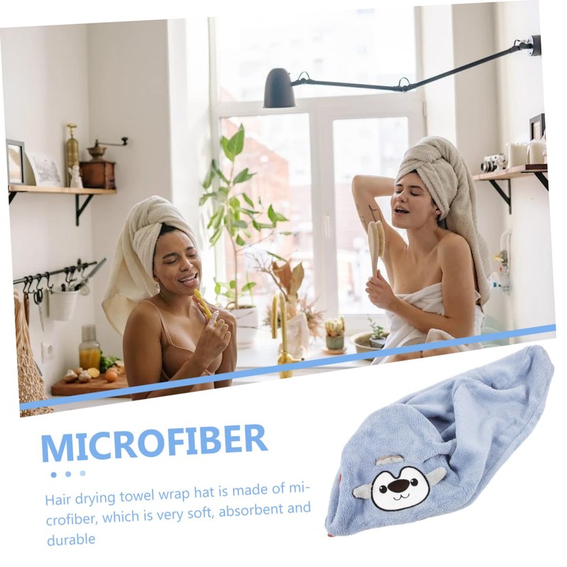 WOONEKY Hooded Hair Drying Towel Wrap Adult Microfibre Quick Dry