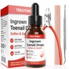 Ingrown Toenail Treatment Kit with Precision Clippers & Drops
