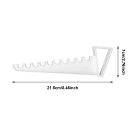 Anwangda 2Pcs Over Door Coat Hooks Hanger, Non-Drilling Door Clothes Hat Hangers, 21.5cm Space Saving Over Door Storage Hanger for Bedrooms, Bathroom, Towels, Coats, Jackets(White)