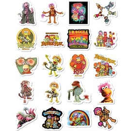20 Pcs Stickers Pack Fraggle Aesthetic Rock Laptop Vinyl Colorful Waterproof Bike Bumper Car Luggage Skateboard Water Bottle Guitar