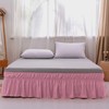 apott Pink Bed Skirt Wrap Around Bedskirt Dust Ruffle 14