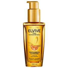 Elvive Tratamiento en Aceite L'Oréal Paris Óleo Extraordinario pelo más suave y con brillo intenso con 6 óleos de flores preciosas, 100 ml
