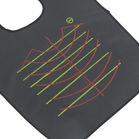 Capa de Peluquería Negra de Goma para Salón Profesional Ligera, Flexible, Cierre Ajustable en Cuello, Reutilizable para Adultos