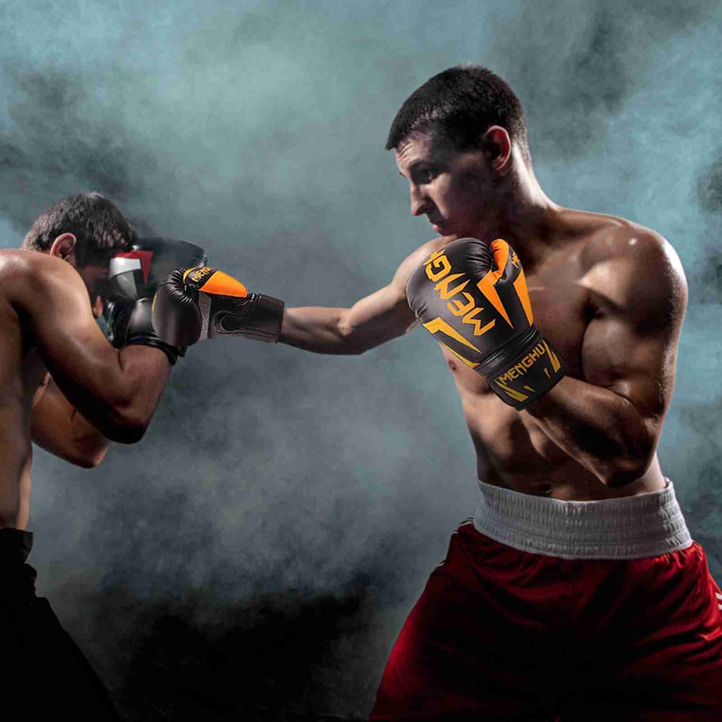 Boxing Gloves Breathable Ergonomic Adult Boxing Sparring Training Gloves with