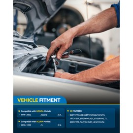 PHILTOP Alternator Compatible with Honda Accord 1998 1999 2000 2001 2002 2.3L, Acura CL 1998 1999 2.3L High Amp Alternators Replace 13767N 12V 80Amp CCW S6 6-Groove Pulley