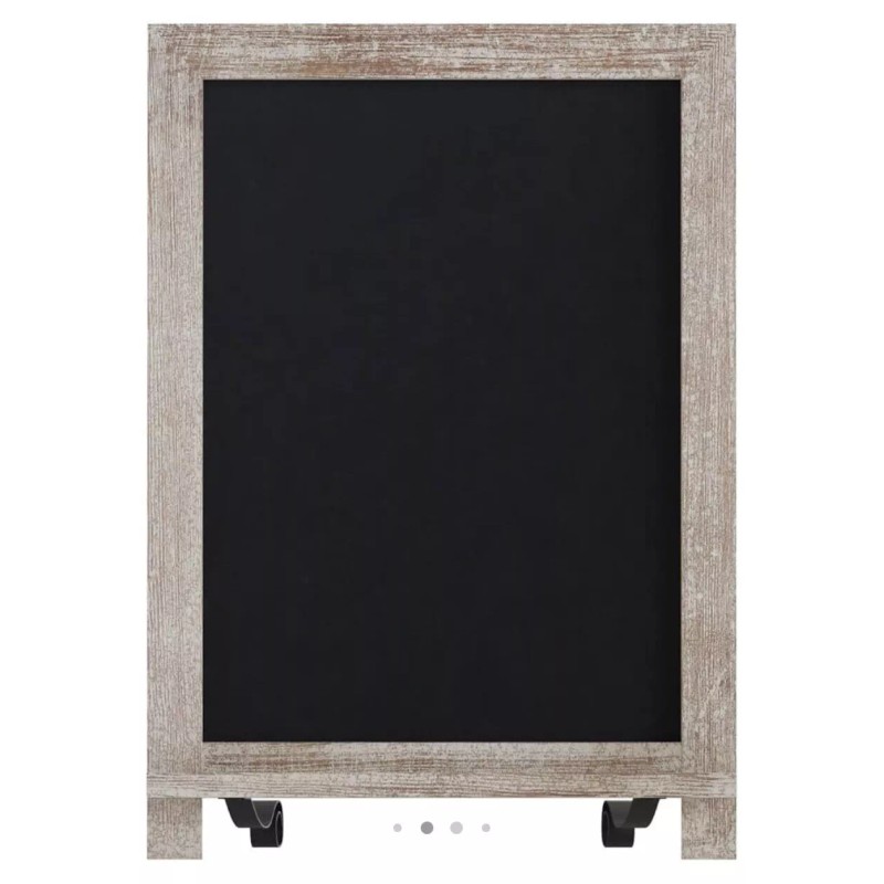 Flash Furniture Canterbury Tabletop Magnetic Chalkboards Weathered Finish 12x17