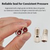 4 Pcs Valve Stem Extension Kit 19mm Premium Brass Tire