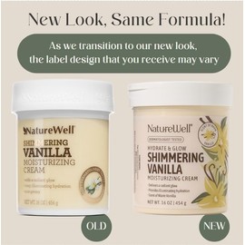 Crema Hidratante Shimmering Vanilla Hydrate & Glow para Rostro y Cuerpo, Intensamente Nutritiva y Suavizante, Brinda un Brillo Resplandeciente e Hidra